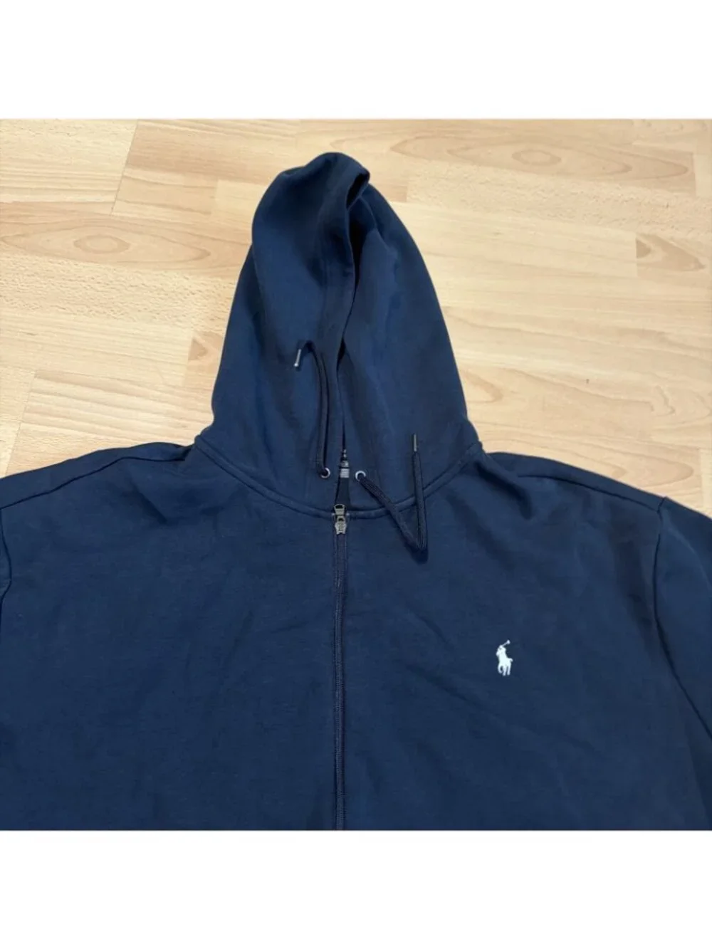 Polo Ralph Lauren Performance Hoodie Mens 3XLB Blue Full Zip Fleece Sweatshirt